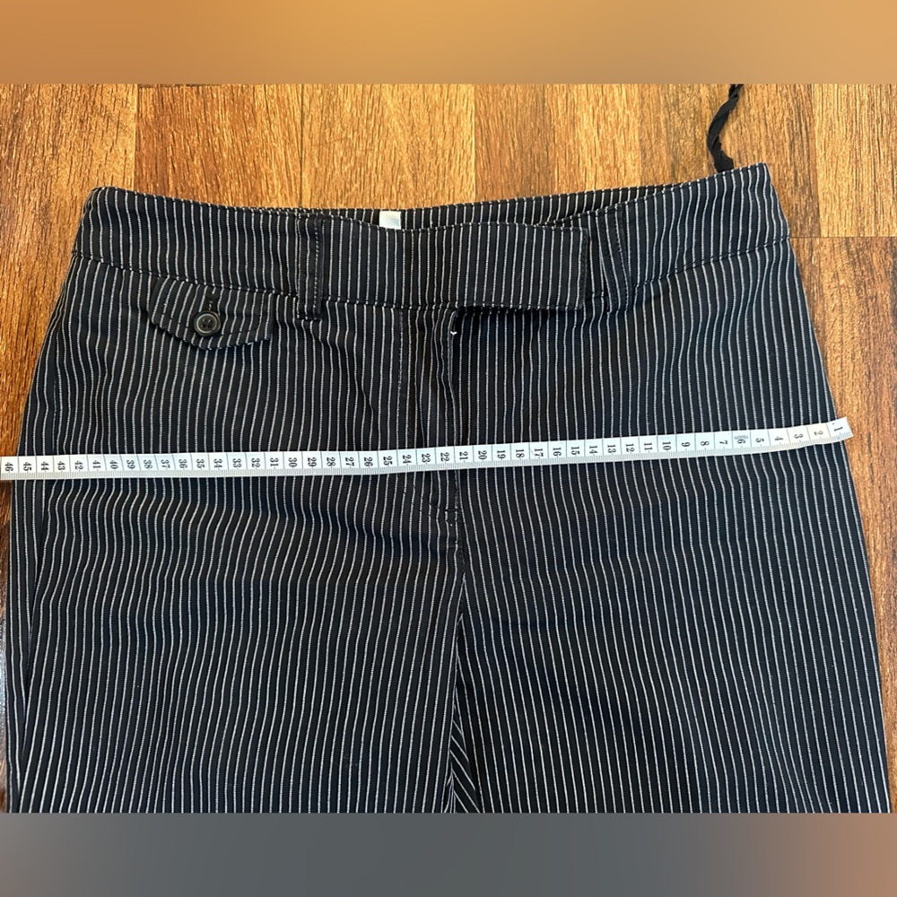 Jones New Yorke women Pinstripe Black and White Dress Pants - Picture 4 of 9
